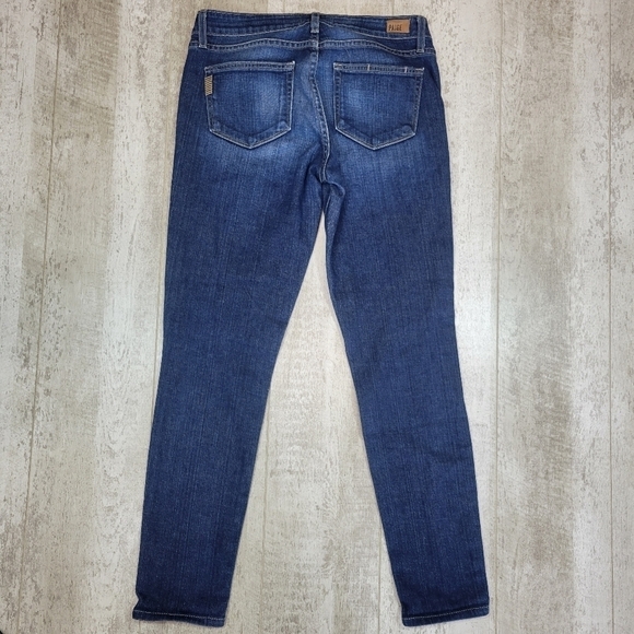 PAIGE Distressed Verdugo Ankle Jeans, Orleans Destructed medium wash size 27 - Picture 6 of 7